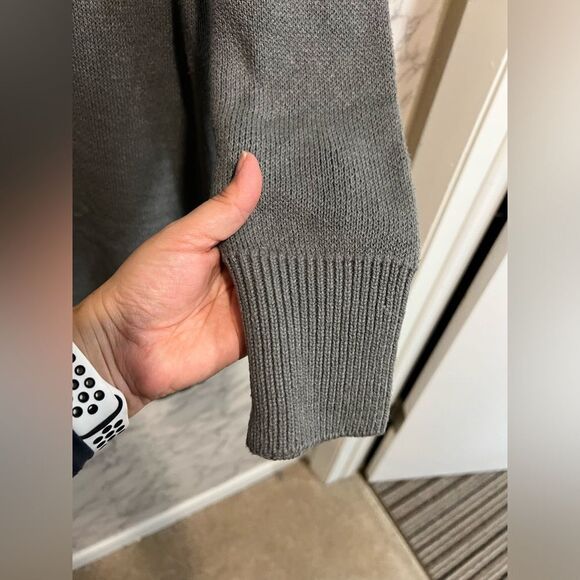 NEW Melrose & Market Women's Mock Neck Grey and Blue Sweater Dress Size M - Picture 4 of 11